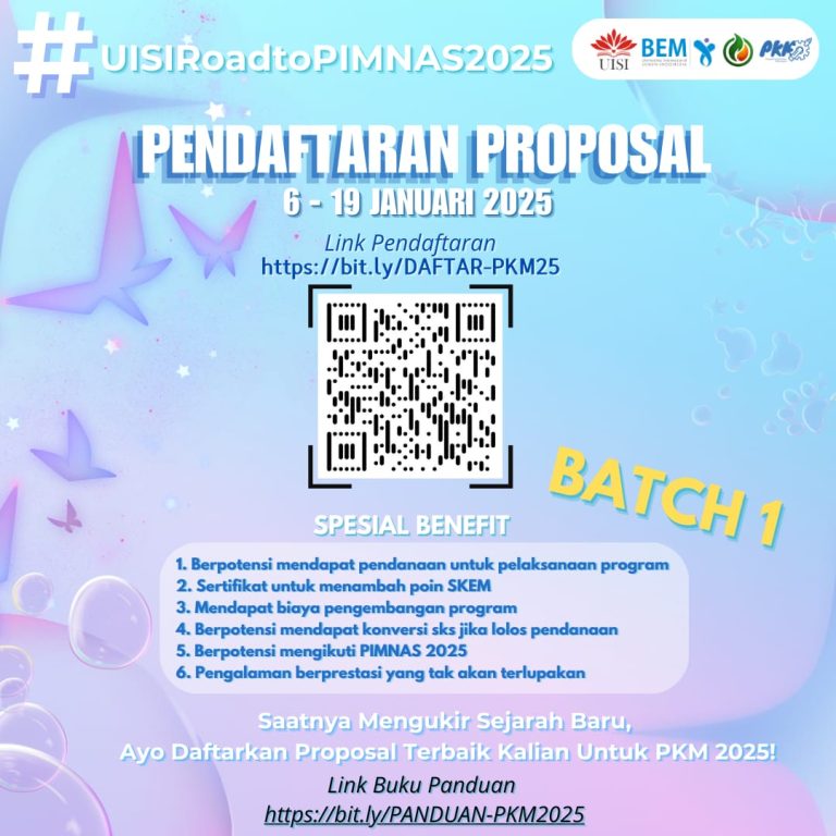 ✨ PENDAFTARAN PKM UISI 2025 – BATCH 1✨