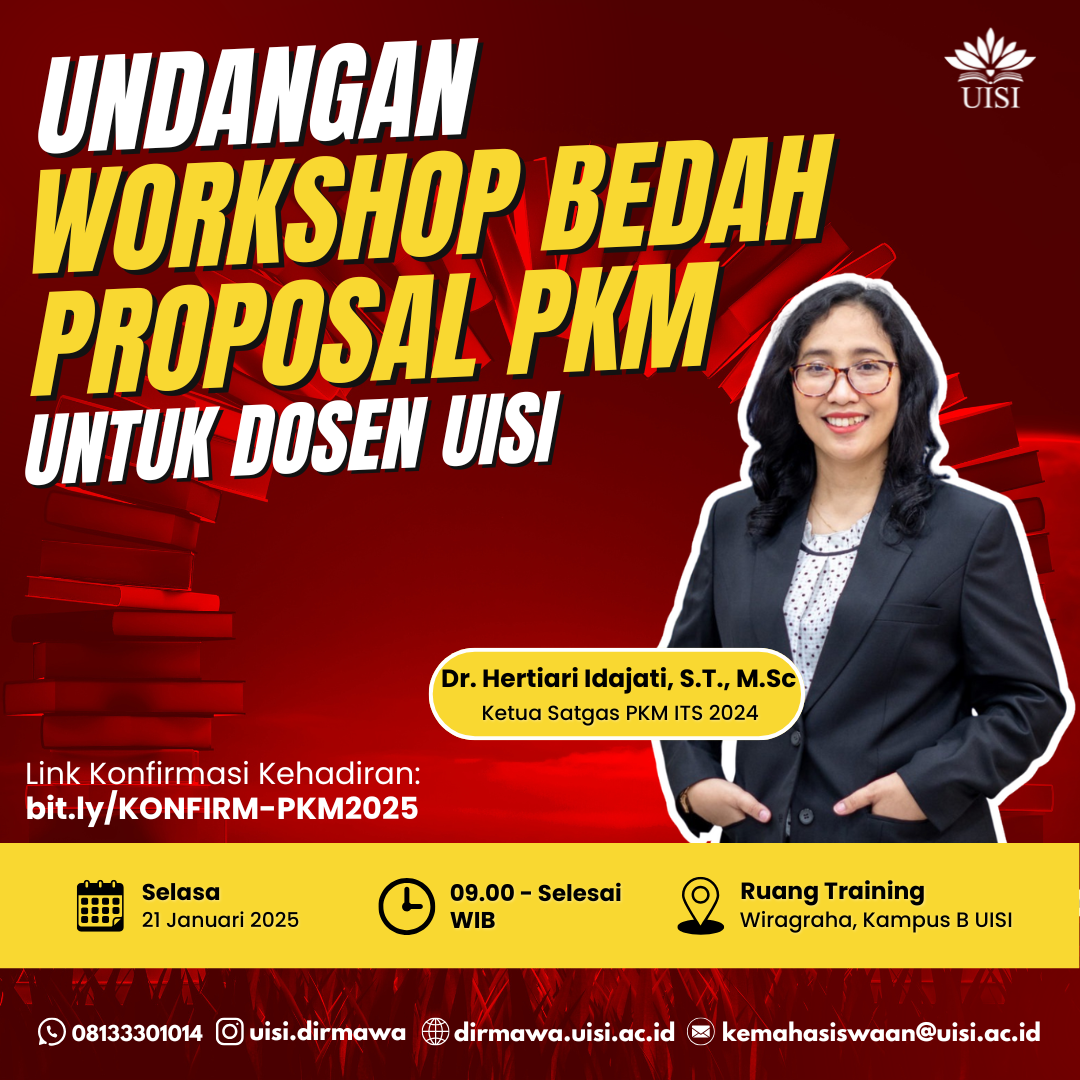 UNDANGAN WORKSHOP BEDAH PROPOSAL PKM UISI TAHUN 2025